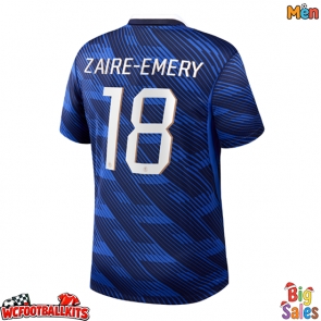 France Warren Zaire-Emery #18 Replica Home Stadium Shirt World Cup 2026 Short Sleeve
